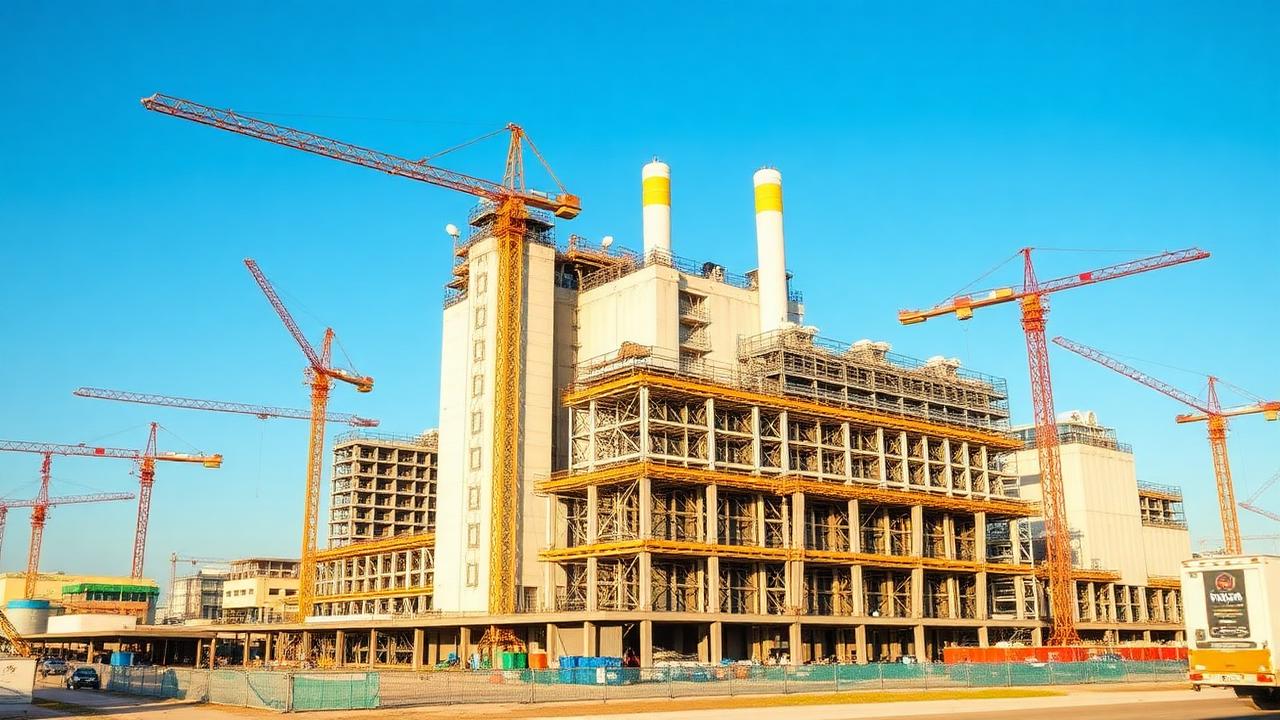 Obras de nova fábrica no Vale do Paraíba